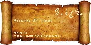Vincze Álmos névjegykártya